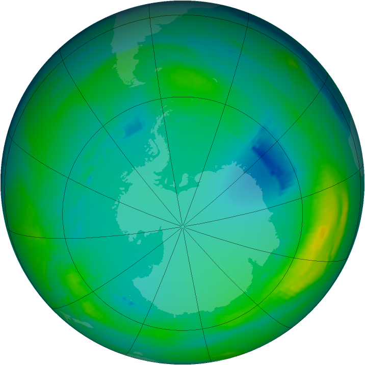 Ozone Map 1986-07-30